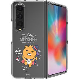 [S2B] Little Kakao Friends Witches Galaxy Z Fold4 Transparent Slim Case-Transparent Case, Hard Case, Wireless Charging-Made in Korea